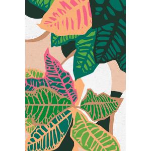 Tableau plantes colorées pour le jardin imprimé sur toile 6…