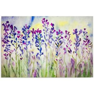 Tableau prairie fleurie 2 120 x 80 cm