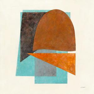 Tableau Quintet turquoise imprimé sur toile 80x80 cm