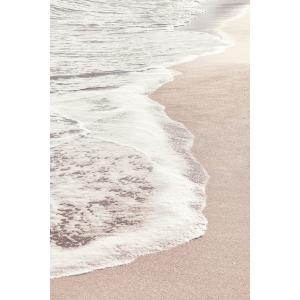 Tableau rivage rose impression sur aluminium 60x90 cm
