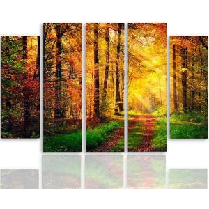 Tableau route forestière 250 x 120 cm