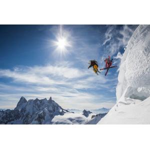 Tableau sport saut à ski imprimé sur toile 90x60 cm