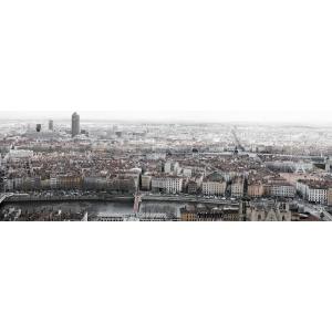 Tableau sur toile basilique de Fourvière Lyon 30x97