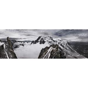 Tableau sur toile domaine du Mont Blanc 30x97 cm