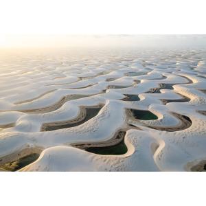 Tableau sur toile dunes et lacs 65x97 cm