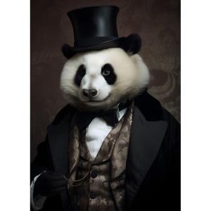 Tableau sur toile Panda dandy 100x140