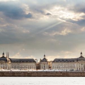 Tableau sur toile place de la bourse Bordeaux 65x65