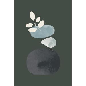 Tableau sur toile vase abstrait 100x140
