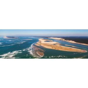 Tableau sur toile vue dune du Pilat 45x135