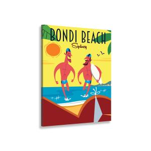 Tableau surf à bondi beach imprimé sur toile 30x45cm