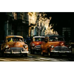 Tableau taxi impression sur aluminium 120x80 cm