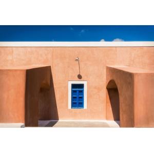 Tableau terracotta house imprimé sur toile 90x60 cm