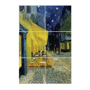Tableau Terrasse du Café le soir - Vincent Van Gogh 100x150…