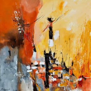 Tableau terre d' ocre en provence imprimé sur toile 80x80 c…