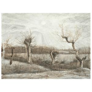 Tableau têtards (Pollards) Vincent Van Gogh 60x80cm