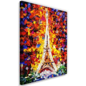 Tableau tour eiffel abstraite 80 x 120 cm
