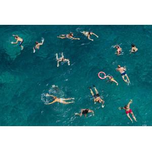 Tableau tous à l'eau! toile imprimée 120x80 cm