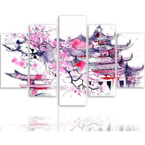 Tableau un paysage japonais 250 x 120 cm