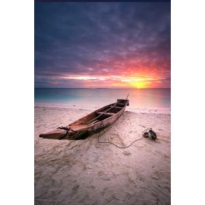 Tableau Zanzibar couche de soleil imprimé sur toile 60x90 c…