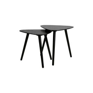 Tables gigognes bois noir style scandinave
