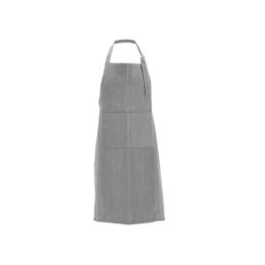 Tablier en coton bio gris pierre