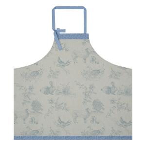 Tablier en coton myosotis 90 x 96