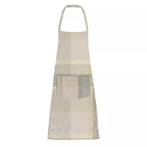 Tablier enduit pur coton beige 75x85 cm