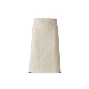 Tablier serveur en coton bio crème et ambre