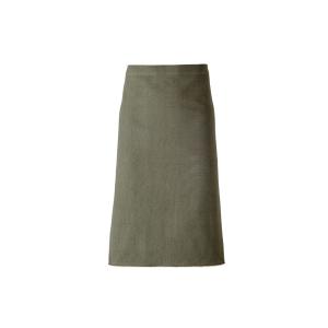 Tablier serveur en coton bio olive et rose