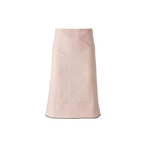 Tablier serveur en coton bio rose et olive