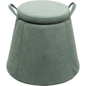 Tabouret à poignées en polyester vert