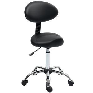 Tabouret à roulettes pivotant 360° hauteur réglable 51-67 c…