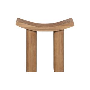 Tabouret bas avec assise arrondi moderne en bois