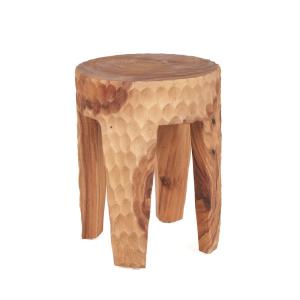 Tabouret Bois Suar Marron 35x35x45cm