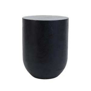 Tabouret Bois Suar Noir 35x35x45cm