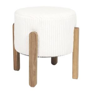 Tabouret côtelé Beige