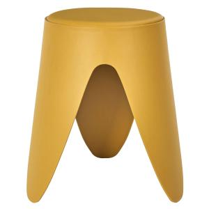 Tabouret d'appoint empilable jaune