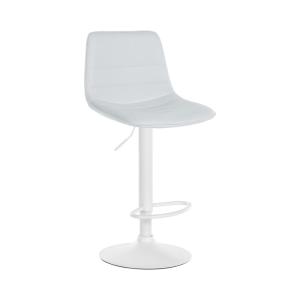Tabouret de bar ajustable pivotant en pvc et synthetique Bl…