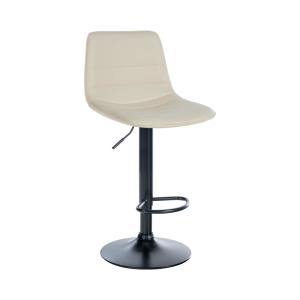 Tabouret de bar ajustable pivotant en pvc et synthetique Cr…