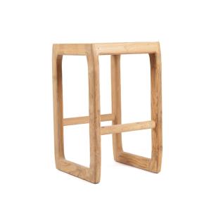 Tabouret de bar Bois de teck recyclé Marron 42x42x70cm