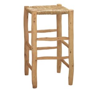 Tabouret de bar bois  - Naturel - 90 cm