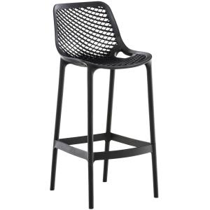 Tabouret de bar d'extérieur avec repose-pieds plastique Noi…