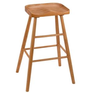 Tabouret de bar design en chêne 60x72x75cm