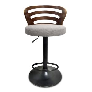 Tabouret de bar Emilio beige beige en métal
