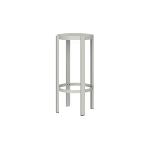 Tabouret de bar en acier robuste, gris, 75 cm