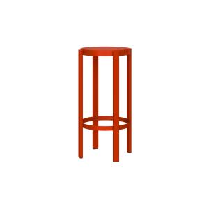 Tabouret de bar en acier robuste, rouge, 75 cm