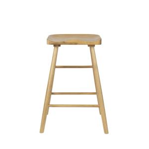 Tabouret de bar en bois H65,5cm - Bois clair