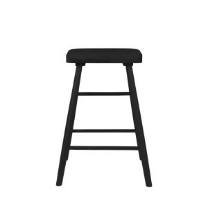 Tabouret de bar en bois H65,5cm - Noir