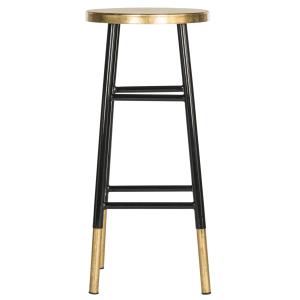 Tabouret de bar en fer noir/or