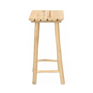 Tabouret de bar en imitation bois naturel